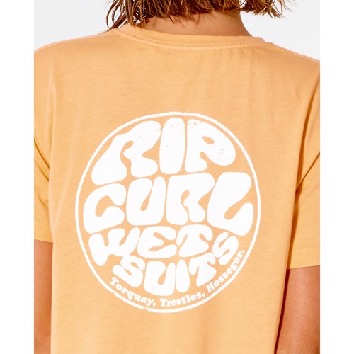 Rip Curl Wettie Icon II Tee - Coral
